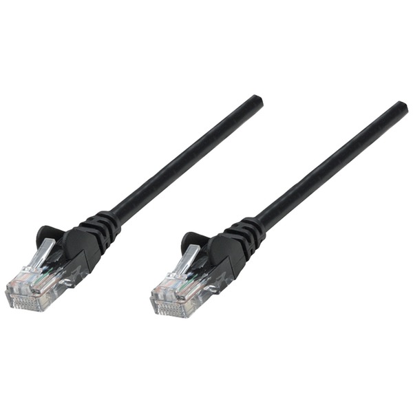 Intellinet Network Solutions CAT-5E UTP 25 ft. Patch Cable (Black) 320788